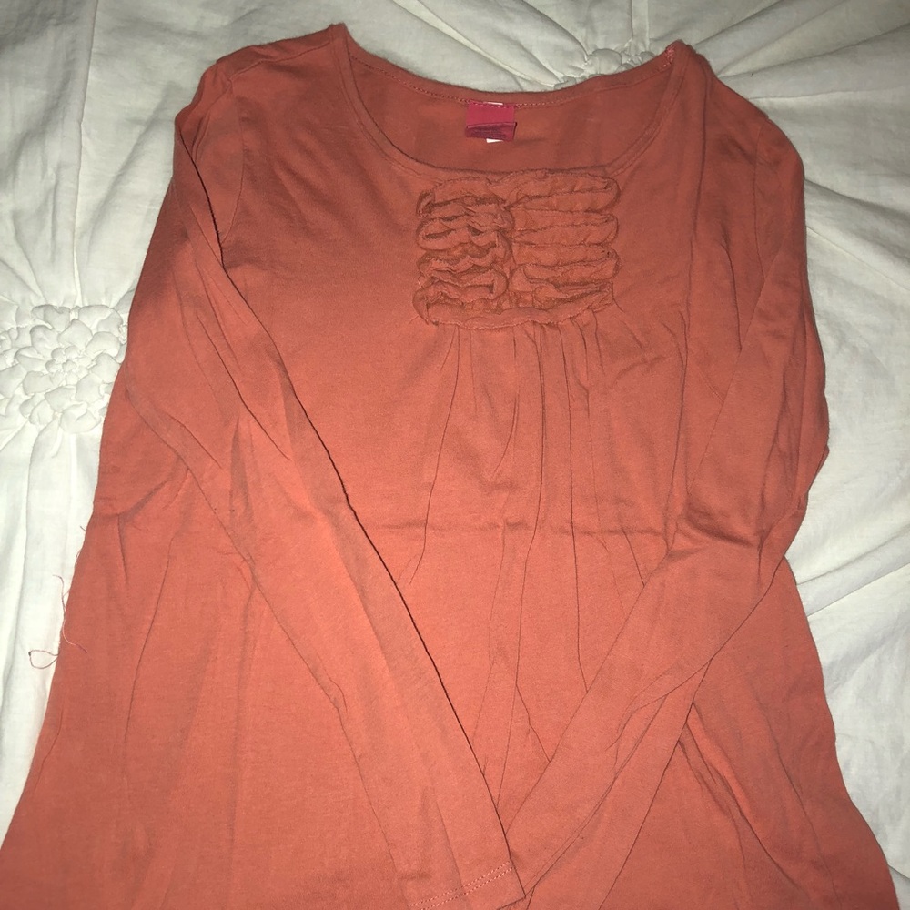 Crewcuts coral long-sleeve